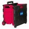 Bazic Products BAZIC Folding Cart on Wheels w/Lid Cover, 16 x 18 x 15in, Black/Red 2199 - alternate 6